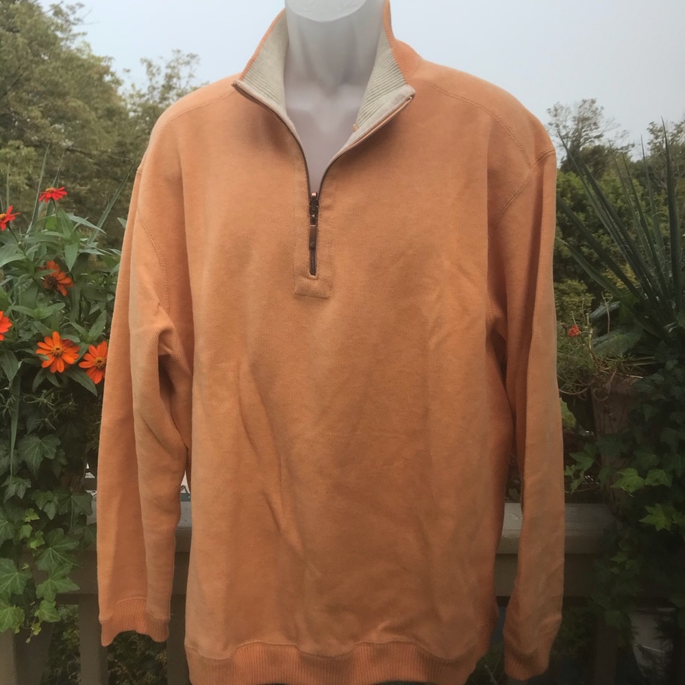 Caribbean Joe - Mens Orange pullover, Size XL
